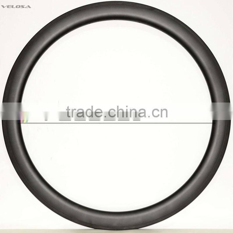 Velosa 700C carbon rims clincher 50mm depth offset rims,asymmetric carbon rims