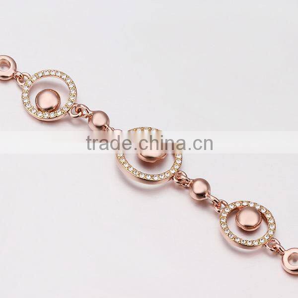 2016 Custom design Fashion jewelry bracelet, Rose gold custom bracelet