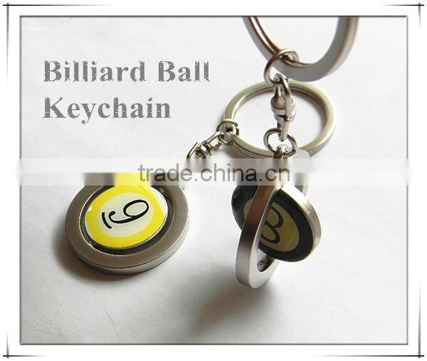 keychain billiard ball,billiard ball keychain,billiards keychain
