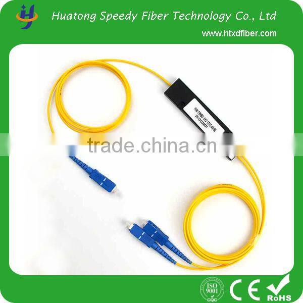 High quality PLC splitter 1*2 optical splitter for telecommunication