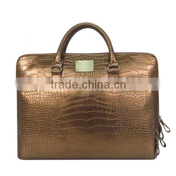 Fashion girls genuine leather laptop bag china laptop bag