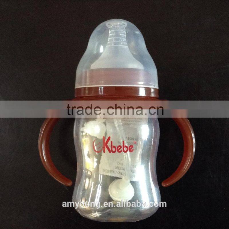 Factory price 150ml heat-proof baby bottle, impact resistance bpa free ppsu baby feeding bottle