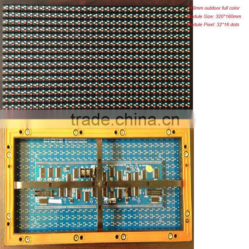 RGX P10 full color outdoor led screen for advertising, two pillar led advertising led display