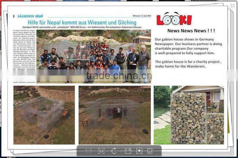 Welded gabion mesh Fencing / gabion wall construction / Gabion Fence