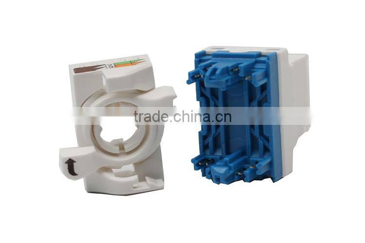 Superior Quality Cat6a Cat6 180 Degree Tooless Keystone Jacks Jack