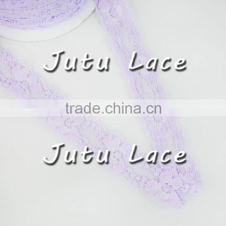 Elastic Lace - Lace Ribbon- Elastic by the yard - Shiny Elastic - Stretch Lace - Stretchy White Lace