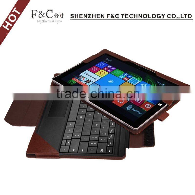 Useful Soft Protective pu leather cover case for surface pro 4 with stand function keyboard cover case for surface pro 4