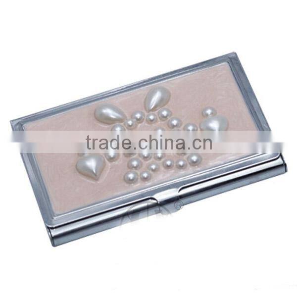 Sequined Sliver Glitter Zebra Print Business Card Holder Card Box Card Case