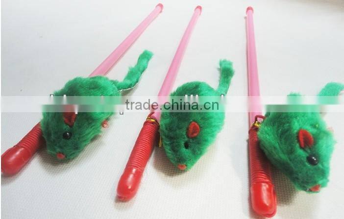 Dangler Mouse Cat Toys with Plastic Pole