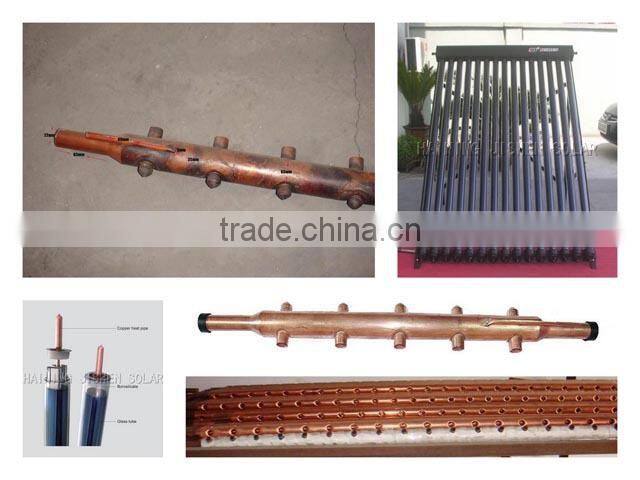 heat pipe solar collector for split pressurized solar water heater use
