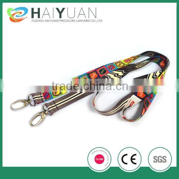 custom sublimation printed baseball lanyard
