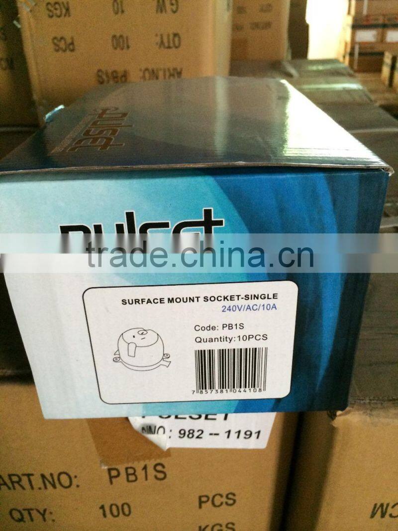 3 Pin Single Surface Socket