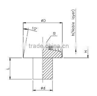 Electrical silver contacts silver alloy contacts