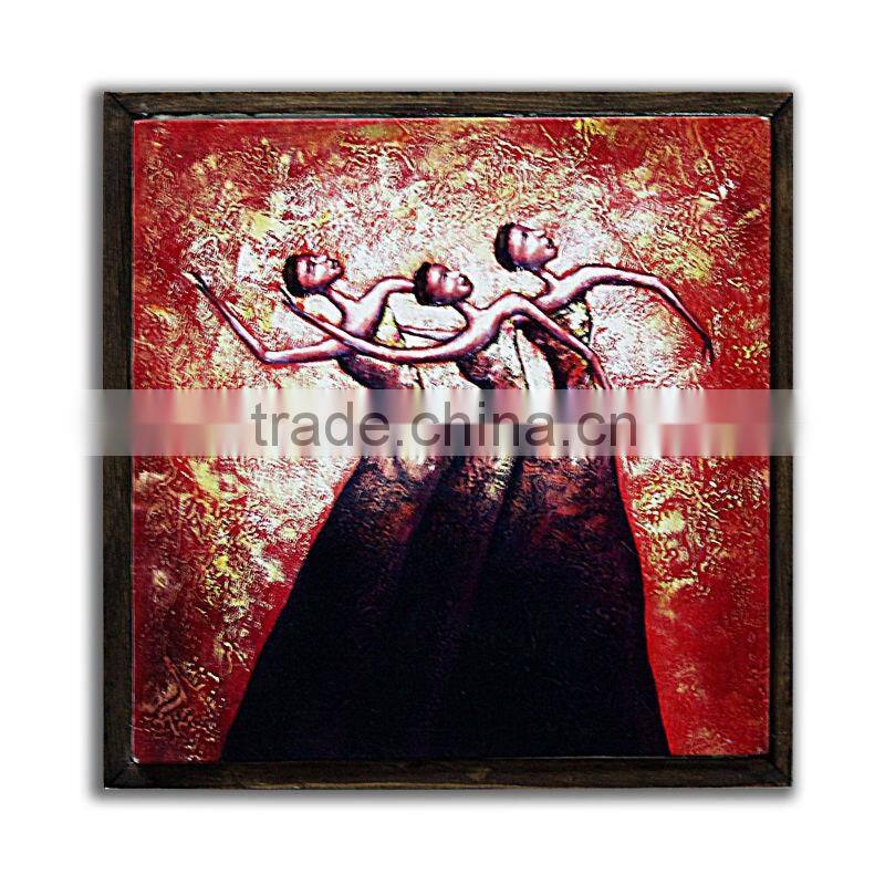 Custom garden plaque 3 dancer beautiful nude women