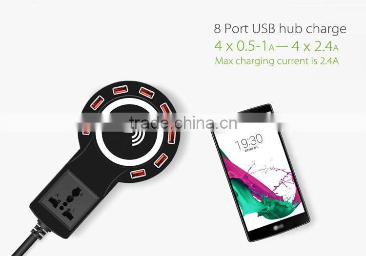 Hot selling 8 usb port charging dock multi port wireless charger