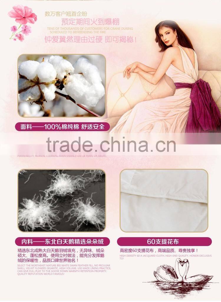 Quality White 50% Duck Down 50% Duck Feather Comforter Quilt Duvet Insert 100% 233 TC Cotton Protector Twin Size 68 x 86 inch ,6
