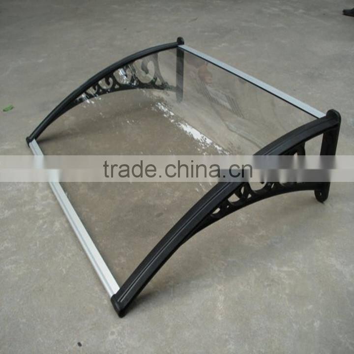 4mm-10mm uv smoked ribbed pc sheet for carport canopy
