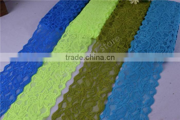 15 Beautiful Lace Stretch Floral Lingerie Headband Elastic DIY lace wide:8cm 16colors wholesale