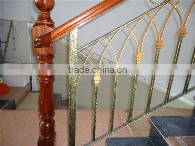 2015 elegant wrought iron metal wall handrail