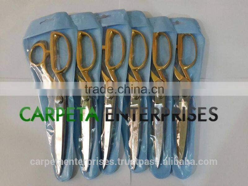 Professional Tailor Scissor Gold Plated