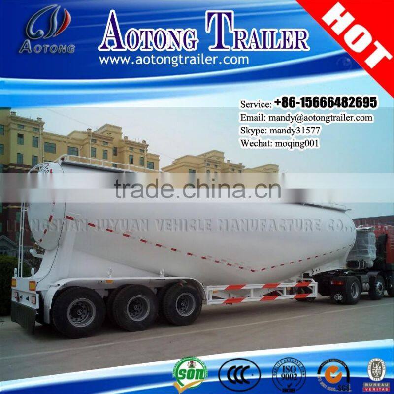 New 45CBM wheat flour truck trailer for powder and particle transportation truck trailer bulk cement trailer