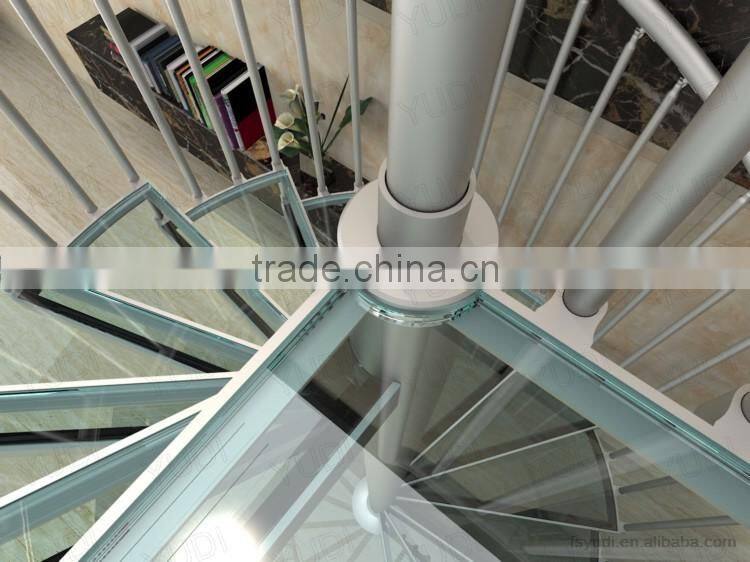 outdoor DIY used aluminum helical spiral staircase designs-YUDI