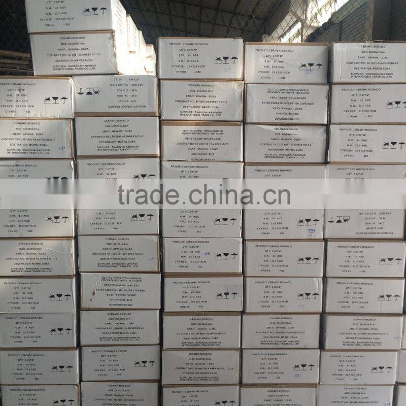 2016 alibaba stock 5mm thick bright color ceramic tiles