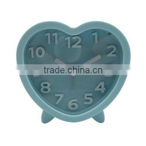 Candy color heart Shape Index Alarm Clock
