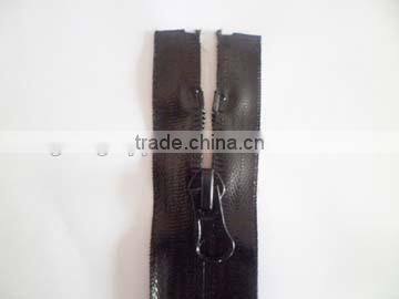 7# waterproof nylon zipper invisible waterproof zipper open end zipper custom pulls coate zipper