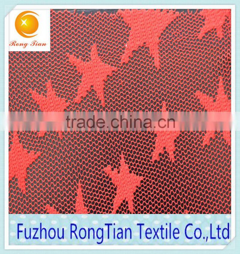 2015design pentagram pattern lace fabric for children's skirt