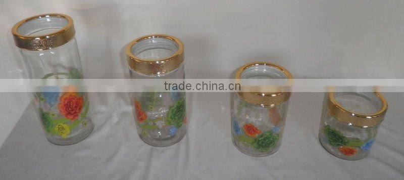 spray votive candles in holders