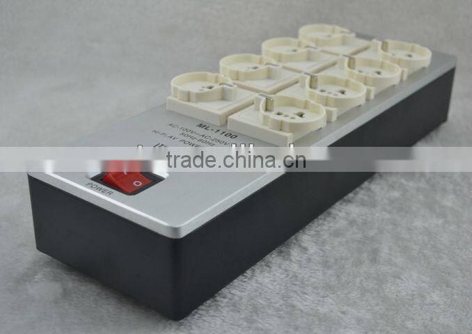 YAQIN ML-1100 8way Hi End SCHUKO Power Filter EURO Power Conditioner Block