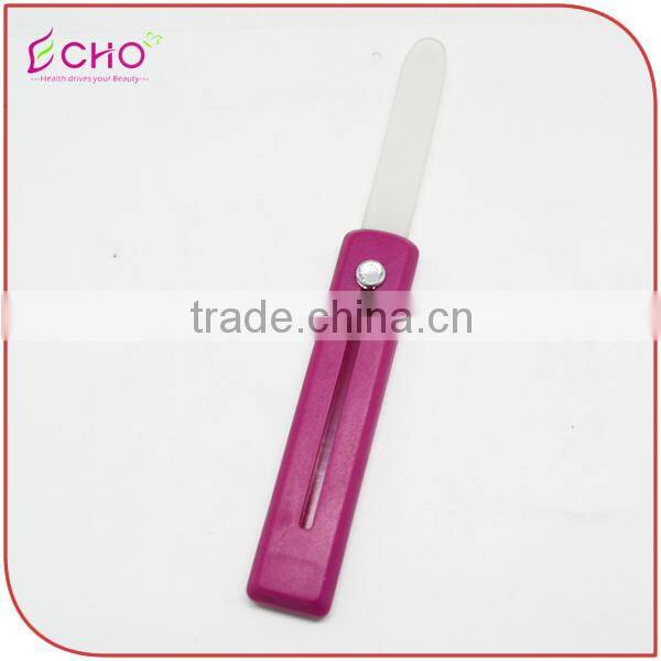 Hot Pink LED Light-up Glass Nail File