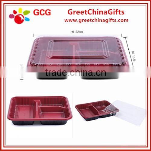 Disposable food take out plastic packing box