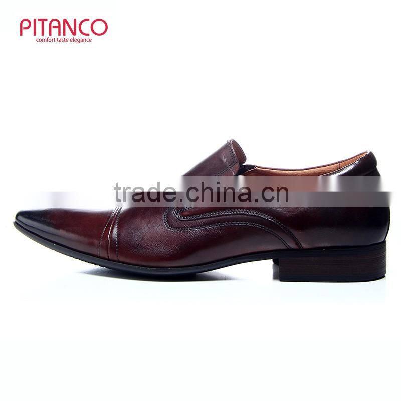 Point toe design dress men leather shoe ,Derby shoes for men