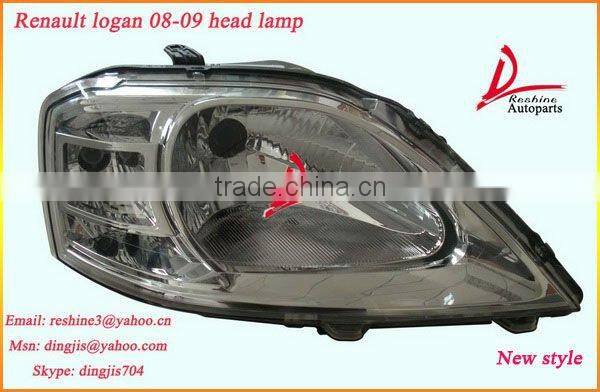 Renault logan head lamp, dacia logan head light 8200744754