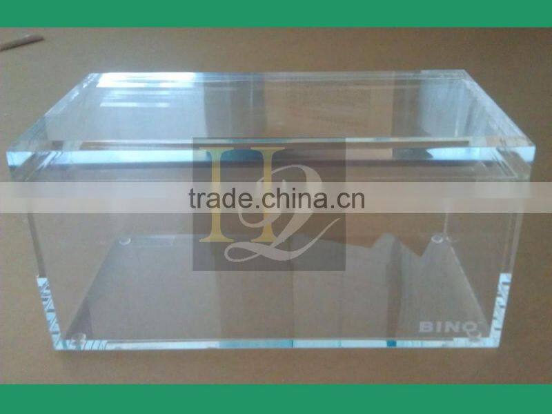 High quality customized size acrylic display box with lid