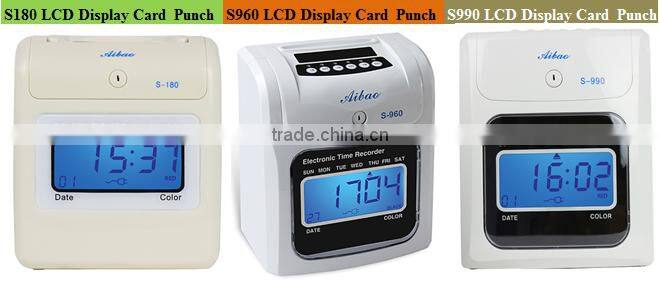 top selling electronic time recorder attendance machine price
