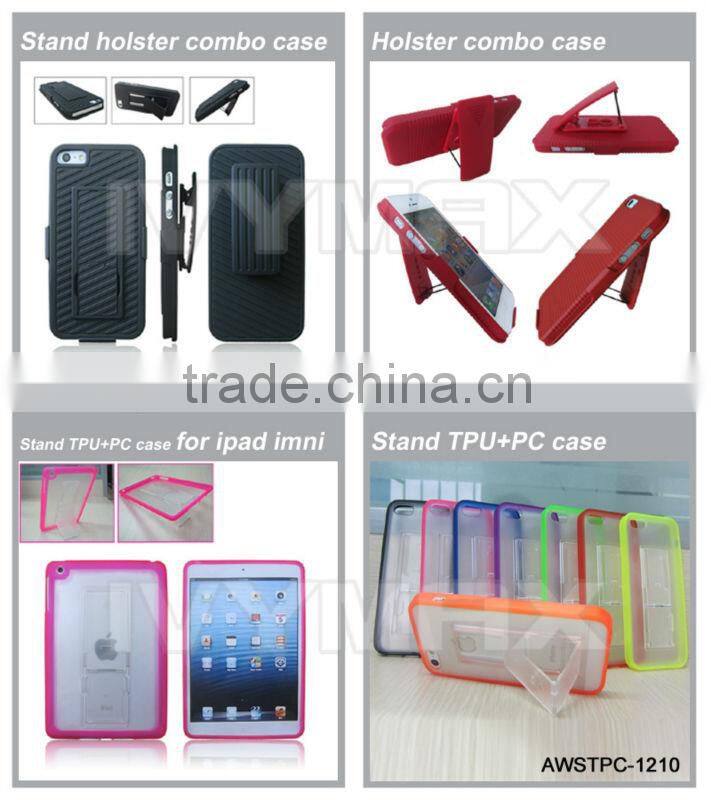 tpu and pc combo case for ipad mini case