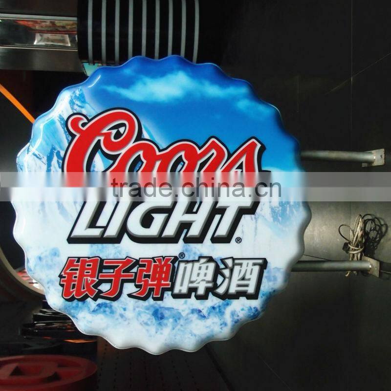 Wall Mounting silk-screen vacuum forming adverting light box