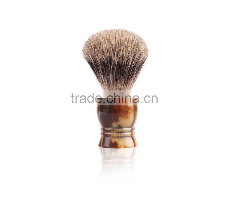 manly resin handle badger hair make up shaving brush