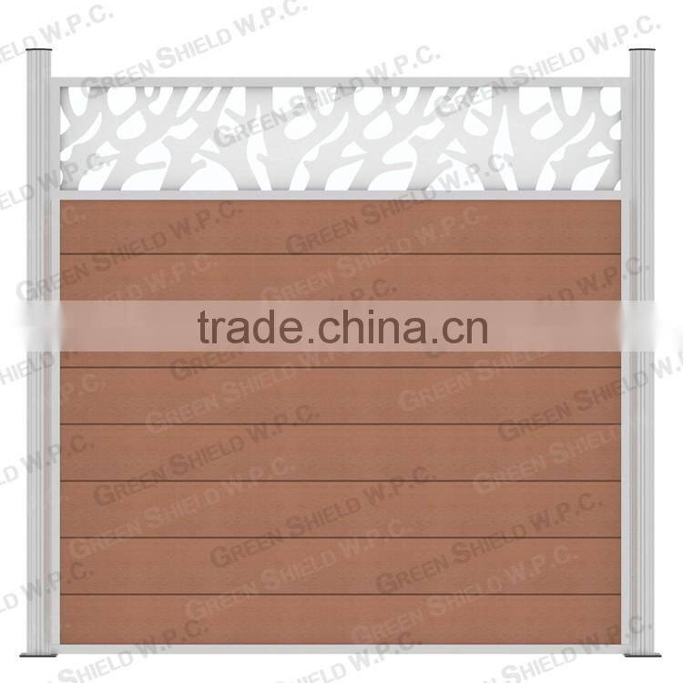 Wood Plastic Fence/Enclosure Wall 1.8m/2.0m/figured