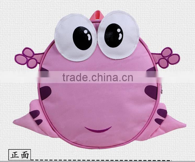 2016 hot sell backpack cute frog backpack most popular child's bag