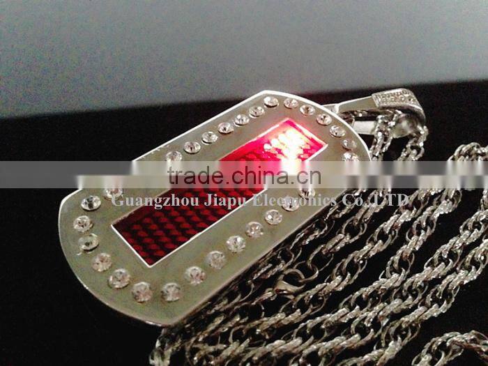 2015 new fashion Flash pet LED magnetic name badge