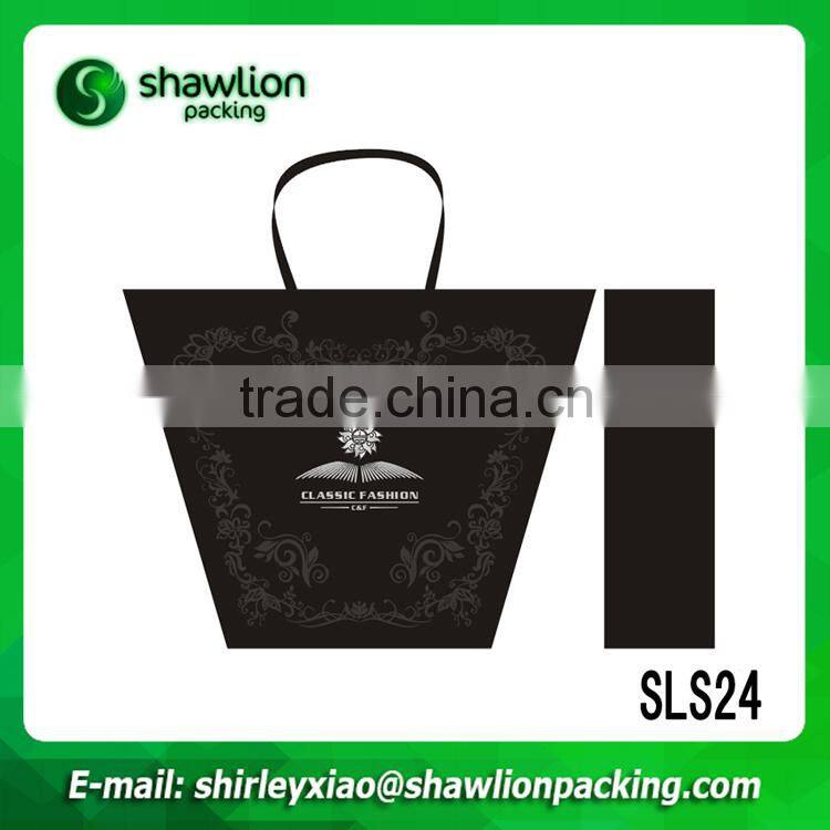 2015 China factory custom black paper bags for gifts
