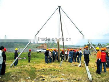 aluminum alloy gin pole for tower erection
