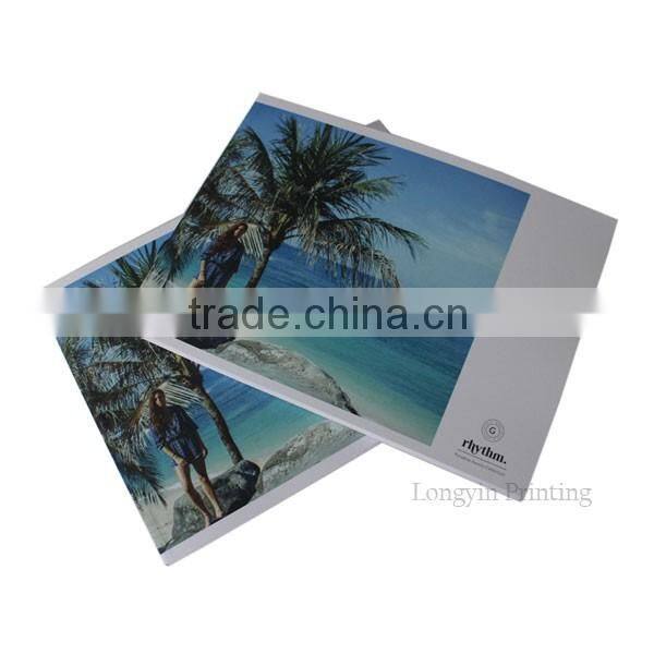 Custom fashion magazine, photo book with perfect binding printing