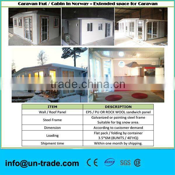 elegant concise caravan hut in Norway