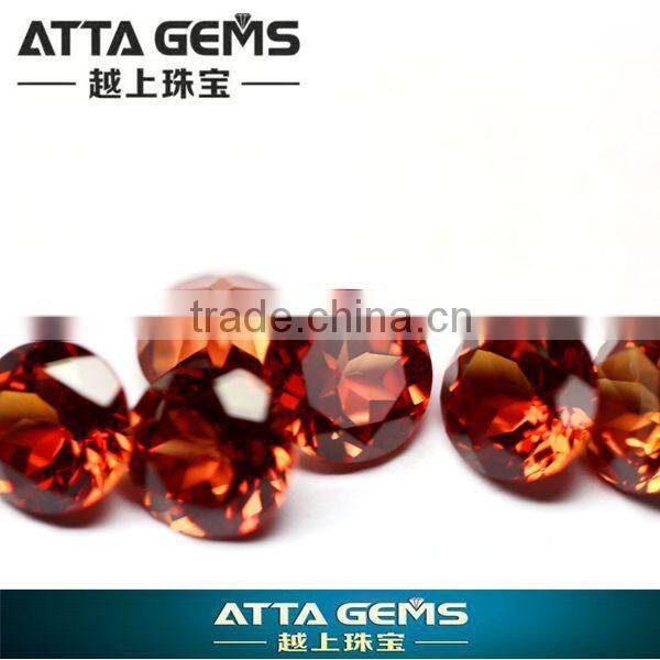 loose gemstones created orange sapphire wholesale-corundum