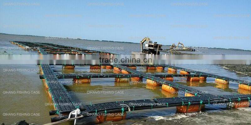 stationary HDPE Asia market groups cage farming fish 3mx3m